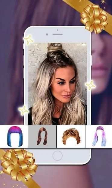 Hairstyle & Makeup Beauty Camera screenshot 2