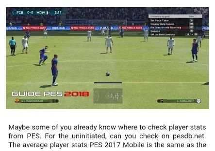 Guide For PES 18 screenshot 1