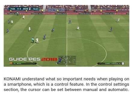 Guide For PES 18 screenshot 3