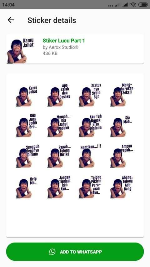 Stiker Lucu 2020 WAStickerApps screenshot 10