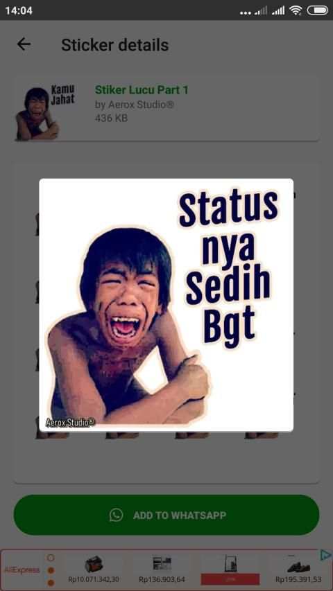 Stiker Lucu 2020 WAStickerApps screenshot 7