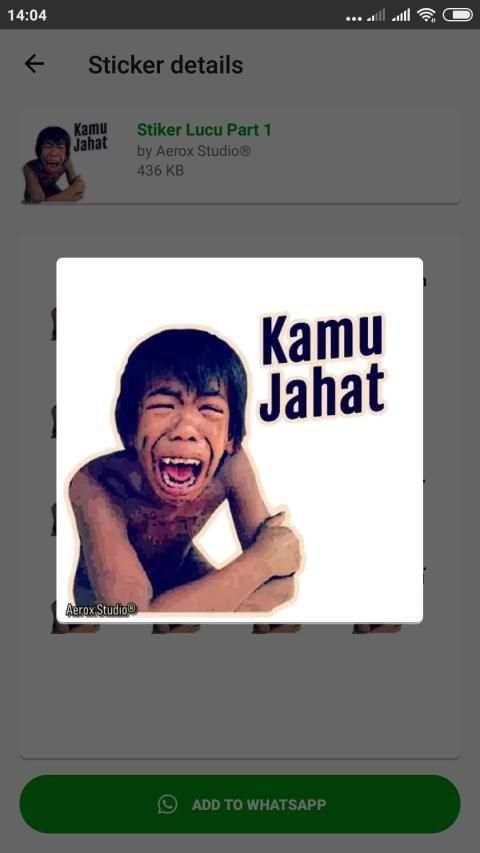 Stiker Lucu 2020 WAStickerApps screenshot 9