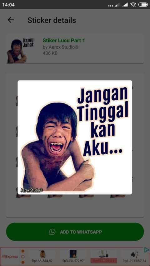 Stiker Lucu 2020 WAStickerApps screenshot 4