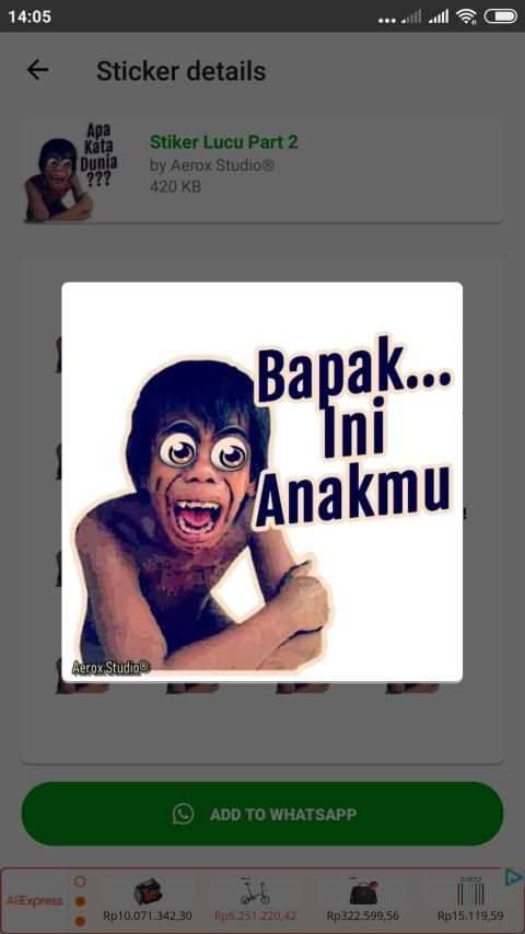 Stiker Lucu 2020 WAStickerApps screenshot 2