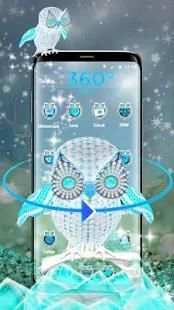 Tema 3D Berlian Owl screenshot 3
