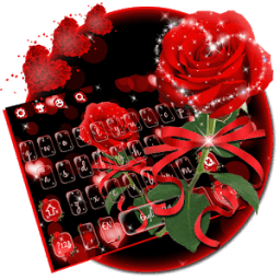 3D Red Roses Love Keyboard icon