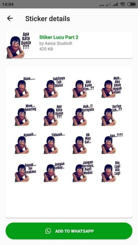Stiker Lucu 2020 WAStickerApps screenshot 6