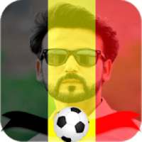 Belgium Flag And Stickers With photo profile 2018