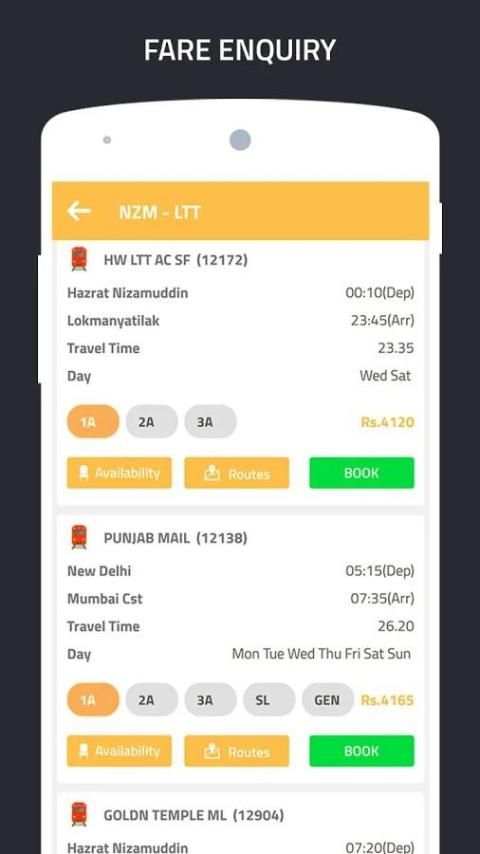 Train Seat availability- Indian Railway PNR Status स्क्रीनशॉट 2