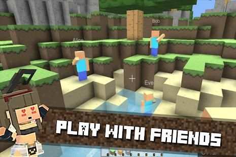 Mini craft "Pocket edition" crafting and building screenshot 2