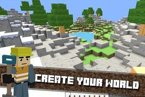 Mini craft "Pocket edition" crafting and building screenshot 1