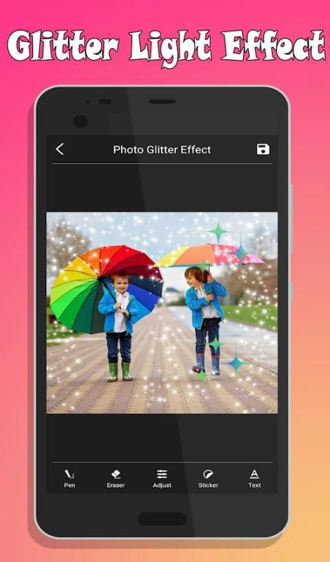 Photo Glitter Light effect: Glitter Camera screenshot 3