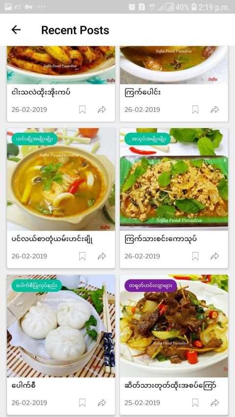 101 Myanmar Food Recipes ဟင္းခ်က္နည္းမ်ား ၁၀၀+ скриншот 1