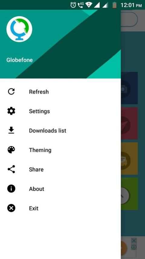 Globefone screenshot 2