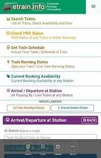 etrain Status screenshot 3