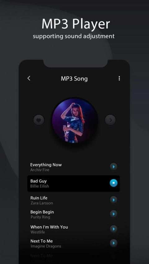 Music Player - MP3 Player, Audio Player, Equalizer स्क्रीनशॉट 3