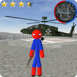 City Stickman Rope Hero Vegas Spider Crime आइकन