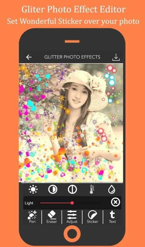 Gliter Photo Effect Editor screenshot 2