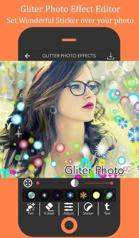 Gliter Photo Effect Editor screenshot 1