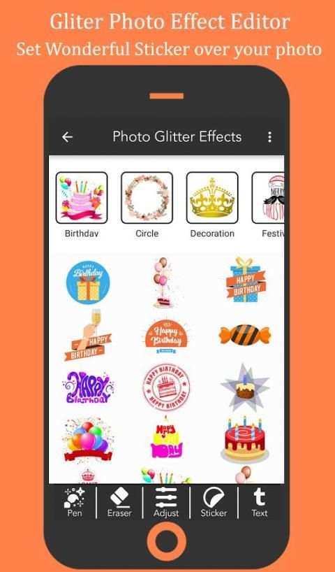 Gliter Photo Effect Editor screenshot 3