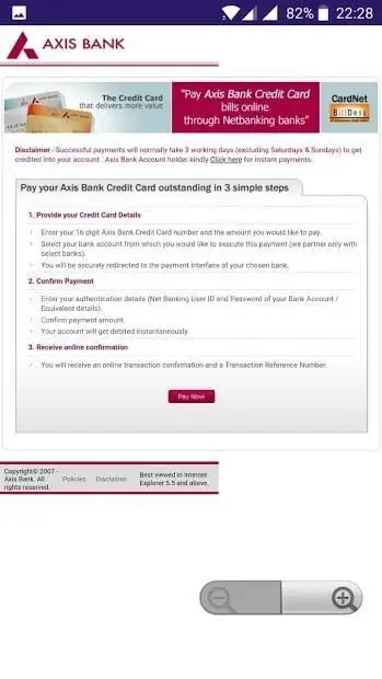 Credit card payment app screenshot 2