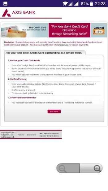 Credit card payment app screenshot 2