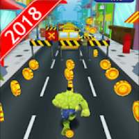 Rail Hulk Rush - Subway Hulk Runnig