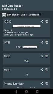 Lettore SIM (ICCID - IMSI - MCC e altro) स्क्रीनशॉट 1