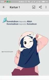 Status WA Hijrah : Kartun Muslimah screenshot 6