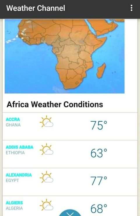 Weather channel screenshot 2