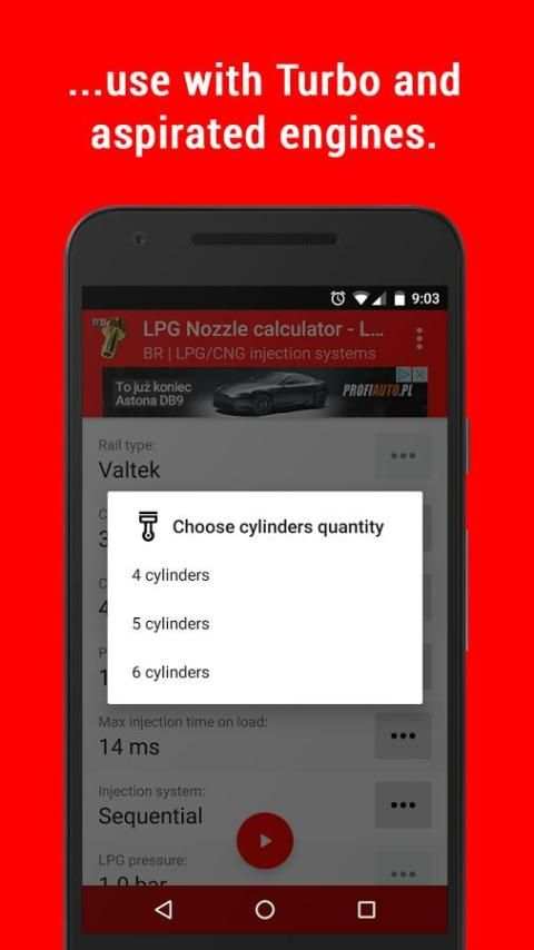 LPG сопла Калькулятор - Lite скриншот 3