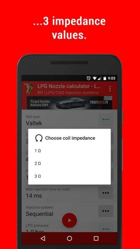 LPG сопла Калькулятор - Lite скриншот 5