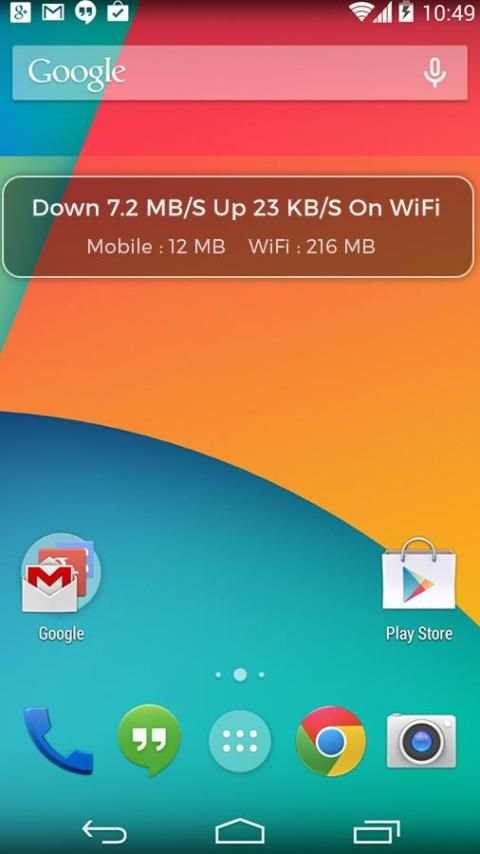Internet Speed Meter स्क्रीनशॉट 2