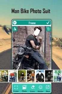 Man Bike Rider Photo Suit screenshot 6