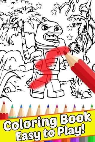 How Draw Coloring Lego Jurassic Dino World by Fans screenshot 4