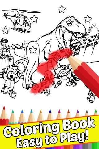 How Draw Coloring Lego Jurassic Dino World by Fans screenshot 3