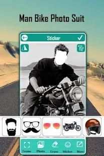 Man Bike Rider Photo Suit screenshot 3