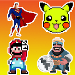 Cartoon Pixel Book - Pixel Art Coloring Number icon