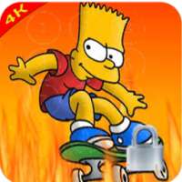 Bart Simpson Lock Screen 4K