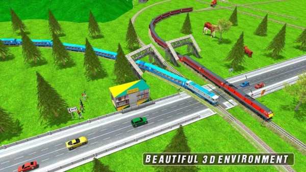 Long European Train Driving New Train Free Game स्क्रीनशॉट 4