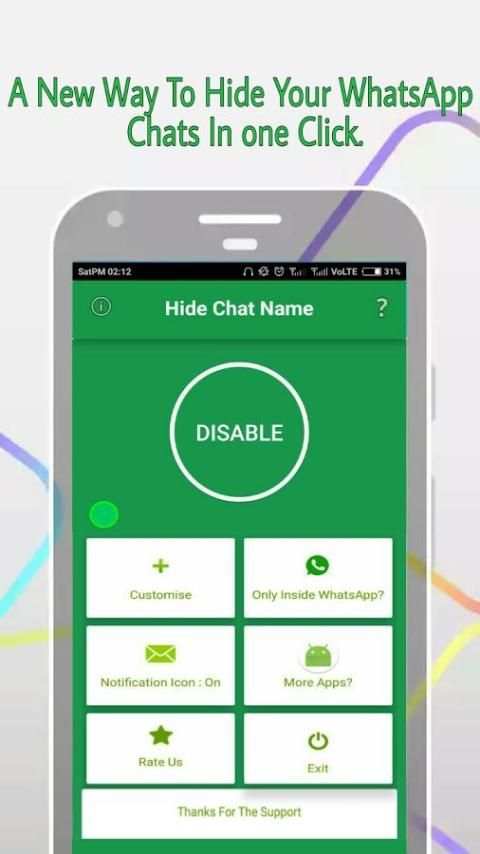 Hide Chat Name-Hide Name in WhatsApp with 1 Click screenshot 6