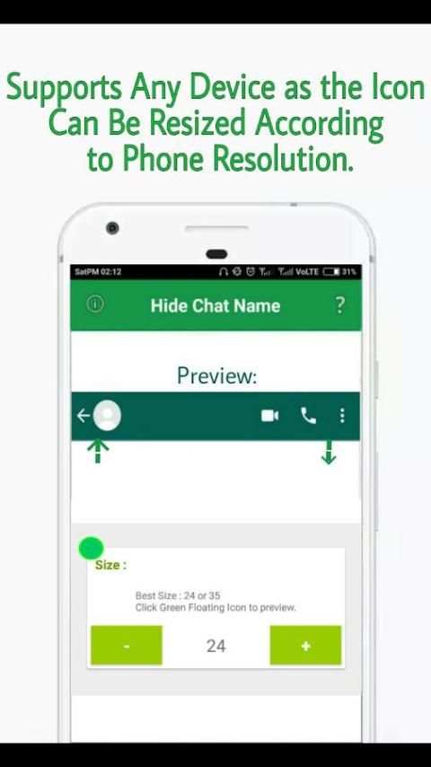 Hide Chat Name-Hide Name in WhatsApp with 1 Click screenshot 2
