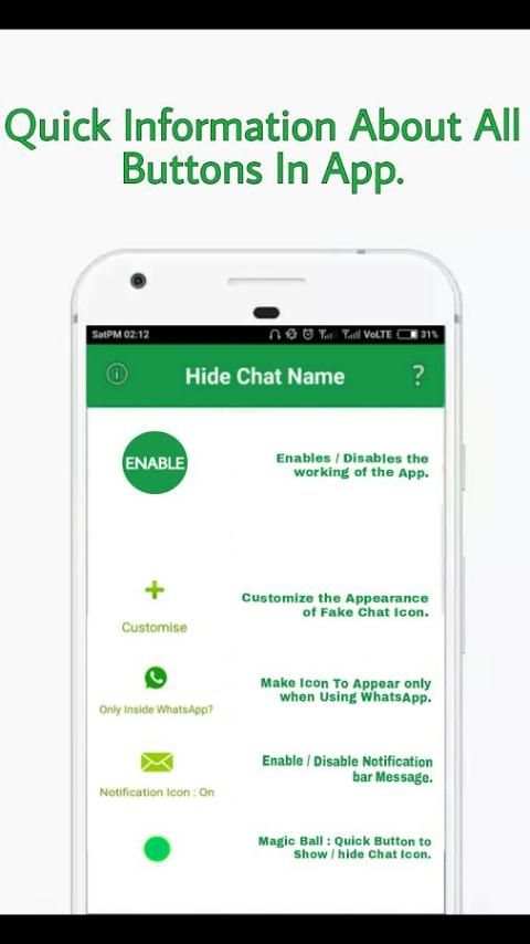 Hide Chat Name-Hide Name in WhatsApp with 1 Click screenshot 5