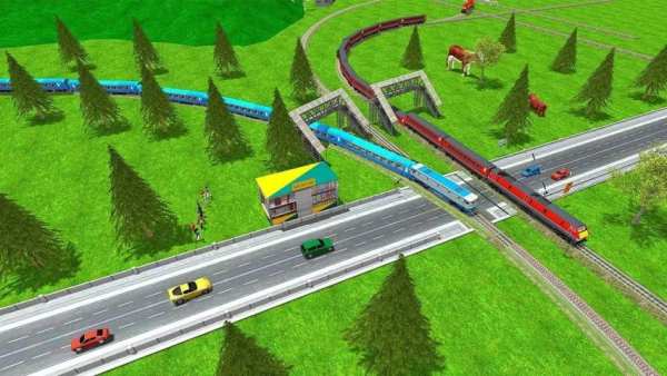 Long European Train Driving New Train Free Game स्क्रीनशॉट 6