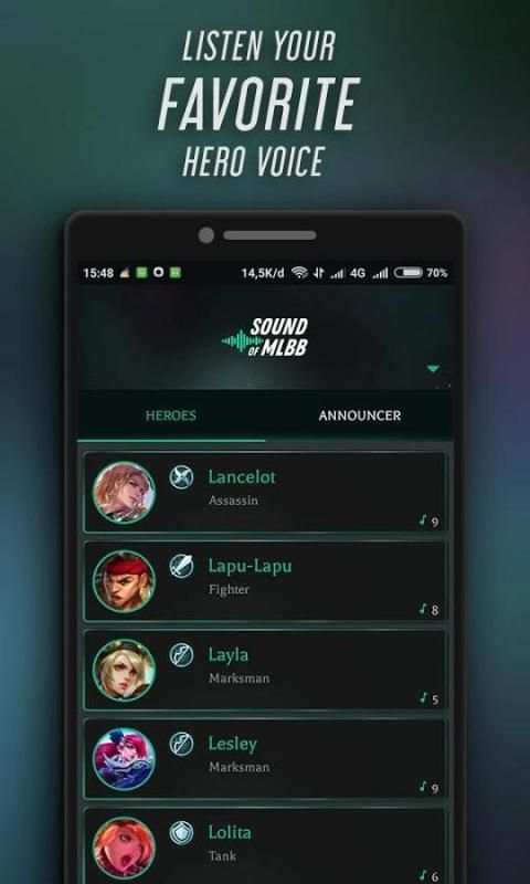 Suara Mobile Legend screenshot 4