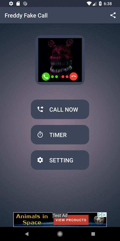 Call with Freddy - Prank fake call Simulator * screenshot 2