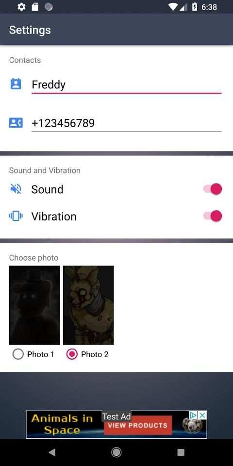 Call with Freddy - Prank fake call Simulator * screenshot 3