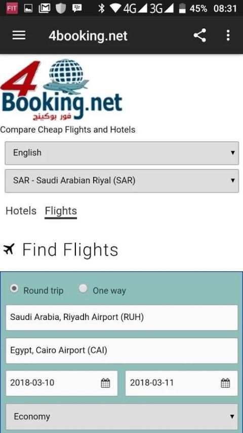 4booking screenshot 1