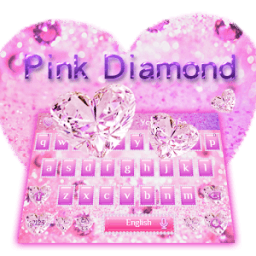 ikon Tema Keyboard Diamond Pink