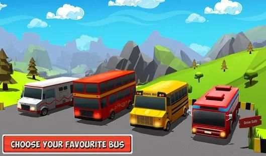 Uphill Bus Adventure : Happy Driving Game screenshot 1